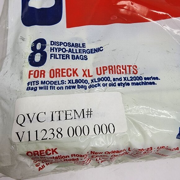 Oreck PK20008DW 16 Hypo Allergenic Filter Bags for XL Upright Vacuums - Picture 2 of 5